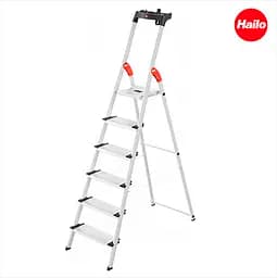 Драбина алюмінієва Hailo L80 COMFORTLINE, 6 ступенів (8040607)