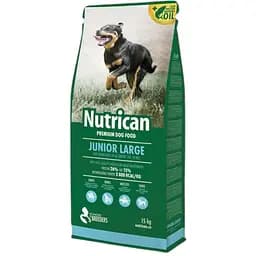 Сухой корм Nutrican Junior Large для щенков больших пород со вкусом курицы, 15 кг