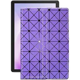 Чехол StatusCASE из экокожи для планшета Cubot Tab 10 Фиолетовый ромб