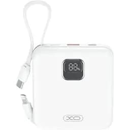 Зовнішній акумулятор XO PR235 22.5W із вбудованими кабелями iPhone and Type-C 10000 mAh 6920680851331