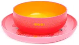 Набір для годування Suavinex Історії маленьких монстрів, рожевий (303658)