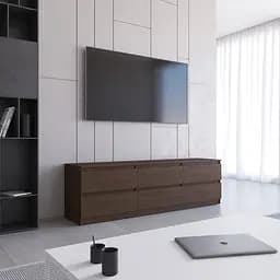 Тумба під телевізор Vays R-12, 6 шухляд без ручок, ЛДСП, 180×40×53 см - мініатюра 6
