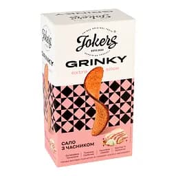 Гренки Jokers Extra Slice ржано-пшеничные со вкусом сала с чесноком 90 г (968979)
