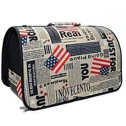 Сумка для транспортировки животных 4Dog News, размер L, 46х22х25 см