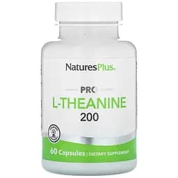 Тіанін Natures Plus PRO L-Theanine 200, 60 капсул