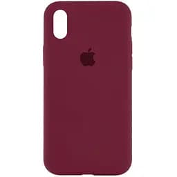 Чохол Epik Silicone Case Full Protective AA для Apple iPhone XS Max 6.5 Бордовий/Plum