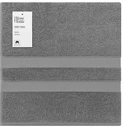 Рушник махровий Ardesto Splendid 70х140 см 100% бавовна сірий (ART2370GR) 