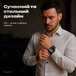 Смарт-годинник Smart Watch Haylou Solar 5 (LS20) – 1.43″ AMOLED, Bluetooth‑дзвінки, голосовий виклик, моніторинг серця/Spo2, для iOS / Android, Black - мініатюра 5
