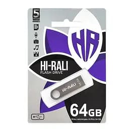 Флеш-накопичувач USB 64GB Hi-Rali Shuttle Series Black (HI-64GBSHBK)