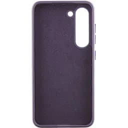 Шкіряний чохол Epik Bonbon Leather Metal Style для Samsung Galaxy S22+ Фіолетовий / Dark Purple - мініатюра 3