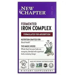 Ферментированный комплекс железа New Chapter Fermented Iron Complex 90 капсул