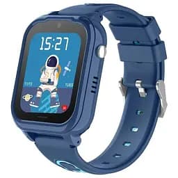 Дитячий смарт-годинник Smart Watch D38-X1 з SIM-картою GPS прослуховуванням відеодзвінком 4G Play Market синій
