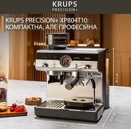 Кавоварка еспресо Krups XP804T10 (7190841) - мініатюра 8