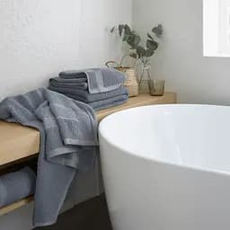 Рушник для обличчя 50x95 см котоновий сірий Colorful Home - мініатюра 3
