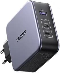 Зарядний комплект блок і кабель 3 порти USB (2хUSB-C+USB-A) Ugreen CD289 140W Gan (90549) - мініатюра 8