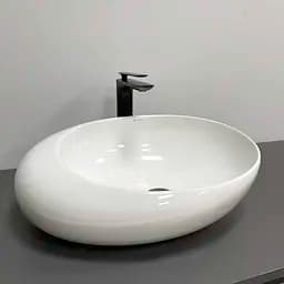 Умивальник VBI Riccia white накладний VBI-017200, Білий - мініатюра 5