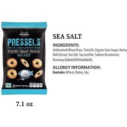 Брецелі Dream Pretzels Sea Salt тонкі 200 г (847720) - мініатюра 4