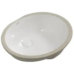 Умивальник врізний під стільницю Mixxus Premium Topper-1701 495x405x205 мм з переливом MP6568, Білий