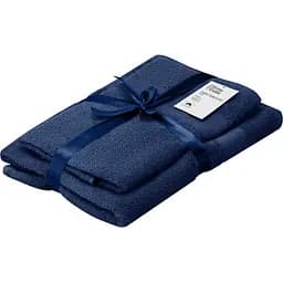 Набір рушників махрових Ardesto Essence 50х90 см 70х140 см 2 шт. 100% бавовна темно-синій (ART2358NA) 