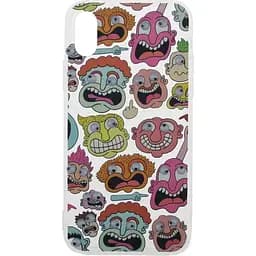 Чохол-накладка Toto TPU+PC Case Eye IPhone X Face Transparent