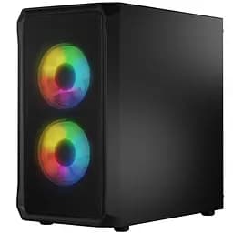 Корпус LogicConcept PORTOS MESH+GLASS ARGB fans 3x120mm BLACK без БЖ mATX - мініатюра 2