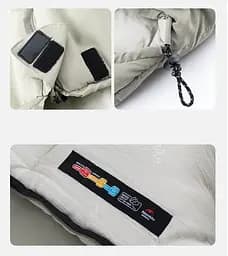 Спальник Naturehike M300 (CNK2350WS023) +6 °C - з капюшоном - правий - сірий - мініатюра 6
