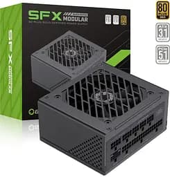 Блок питания 650 Вт, GameMax GS-650G, черный, SFX, модульный, 80+ золотистый, Active PFC, 9,2 см, 3xMolex/4xSATA/3x2+6-pin