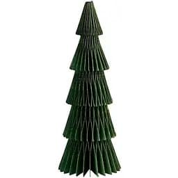 Елочка декоративная бумажная МВМ My home 300х110 мм M темно-зеленая с блестками (DH-NY-91 M DARK GREEN)