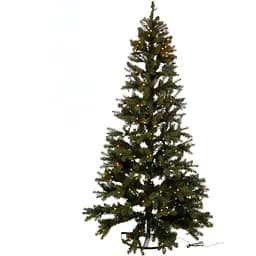 Ялинка штучна J-line з вбудованою гірляндою пристінна половина 225 см (5009)