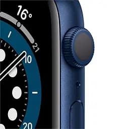 Смарт-годинник Apple Watch Series 6 GPS 44 mm Blue Aluminium Case with Deep Navy Sport Band - Regular Model A2292 (Grade C) Seller Refurbished - мініатюра 2