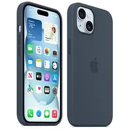 Оригінальний силіконовий чохол Apple Silicone Case MagSafe для iPhone 14 Plus (6.7") Storm Blue MPT53ZE/A - мініатюра 10