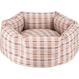 Лежак для тварин BronzeDog Comfort круглий М 45х17 см бежевий