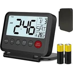 Годинник Xerteam Flip Clock портативний цифровий з РК-дисплеєм календарний таймер температури підсвічування 12/24H