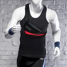 Сумка-бананка Sport чоловіча/жіноча спортивна 32×16 см з розширювачем поясна сумка або сумка через плече (3748) - мініатюра 2