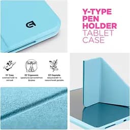 Чохол-книжка ArmorStandart Y-Type PEN для Apple iPad 10th Gen 10.9` (2022)/iPad 11 (2025) Blue (ARM77501) [133718] - мініатюра 5