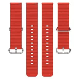 Браслет Hump для Samsung Gear Sport - червоний ширина кріплення 20мм силікон Watchbands (W37-5WB30958230) - мініатюра 4