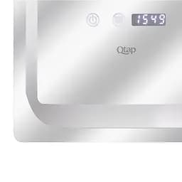 Дзеркало Qtap Mideya 800x600 з LED-підсвічуванням Touch, з антизапотіванням, з годинником, диммером яскравості QT2078NCF8060W - мініатюра 5