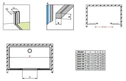 Душові двері Radaway Idea DWD 140 см 387124-01-01 - мініатюра 4