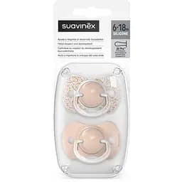 Пустышка Suavinex физиологическая Dreams 6-18 месяцев 2 шт. розовая (308276)