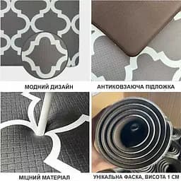 Набір килимки кухонні Lovely Svi 3 шт: 44 x74 x1см - 2 шт и 44 x119 x1см Сірий - мініатюра 3