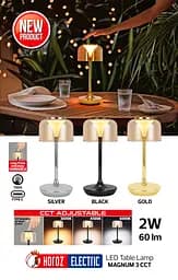 Світильник настільний Horoz Electric LED Magnum-3CCT 2W 3000K-4500K-6000 чорний - мініатюра 5