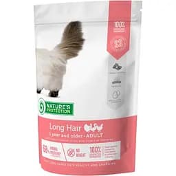 Сухой корм для взрослых кошек с длинной шерстью Nature's Protection Long hair 400 г