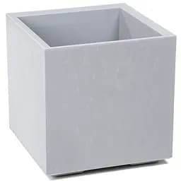Вазон Lamela Karo 40х40х40 см серый бетон (9709359)