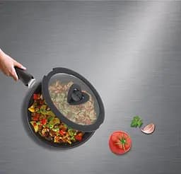 Tefal Кришка скляна Ingenio 22 см скло силікон - мініатюра 4