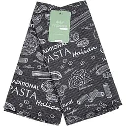 Набор полотенец вафельных кухонных Home Line Паста 60х45 см 2 шт. графитовый (176164)