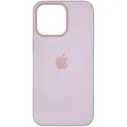 Чехол накладка Silicone Case Full with Magsafe для Apple iPhone 15 Pro Max- Light Pink