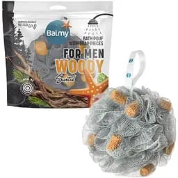 Банная мочалка Balmy с кусочками милая древесный аромат (09792)