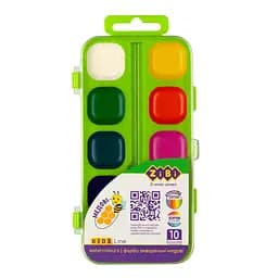 Акварельні фарби ZiBi Kids Line 10 кольорів (ZB.6543-15)