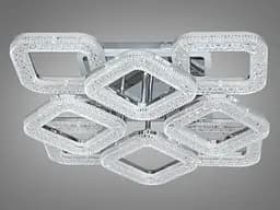 Стельовий світильник LED Diasha S2205/4+4HR, 90W, 3200K-6000K, хром, сучасний стиль, з пультом дистанційного керування - мініатюра 4