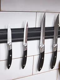 Магнітний тримач планка для ножів та інструментів 38 см, Kitchen Master 86657 - мініатюра 2